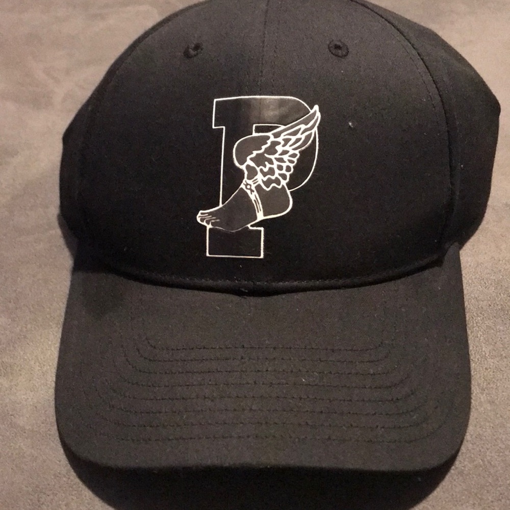 Adjustable black polo cap